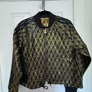 Adidas Originals *limited edition* black and gold reversible jacket